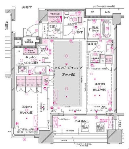 オーパスレジデンス銀座イーストの間取り