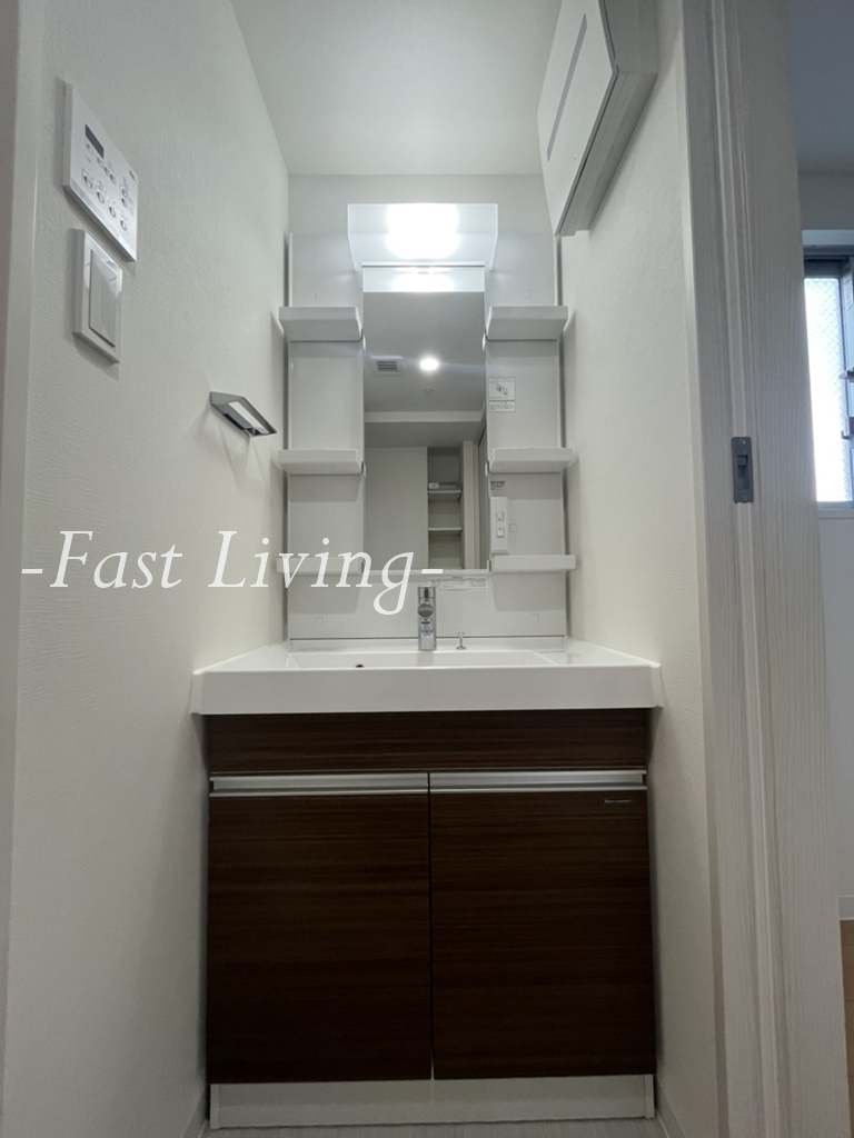 ルーセントK台東の洗面所