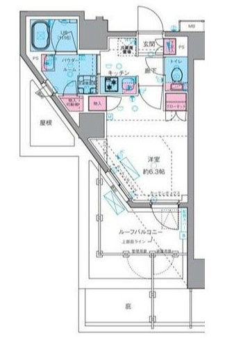 ジェノヴィア四谷三丁目グリーンヴェールの間取り