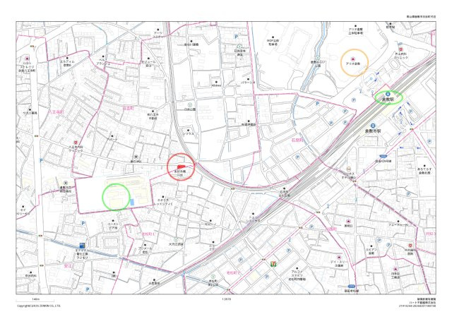 日吉町売地の地図