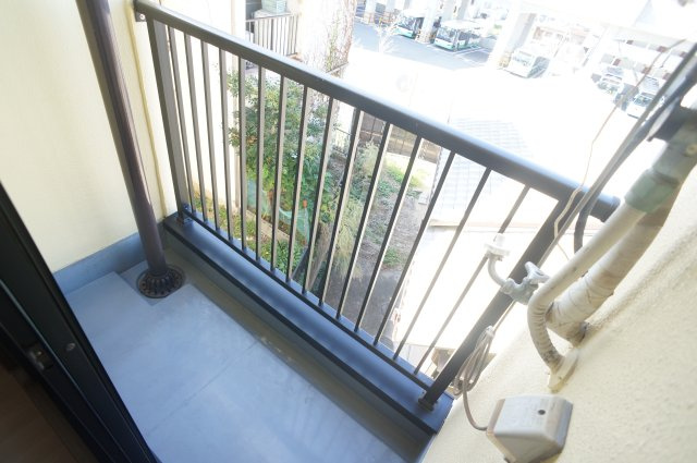 奈良パークヒルズのバルコニー