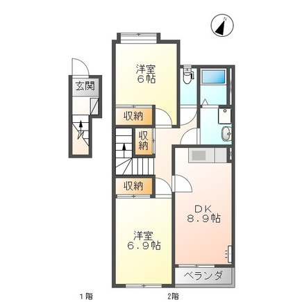 グランベル弐番館の間取り