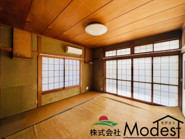 高崎市箕郷町の居間・リビング|8帖和室で家族団らんのひと時♪