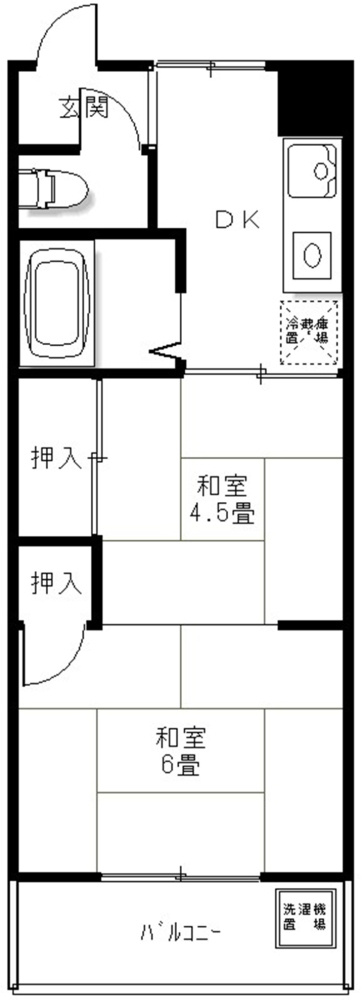 甲南灘コーポラスの間取り|JR線摩耶駅・阪神線に品田駅が徒歩圏
収益物件としてもお考え頂けます