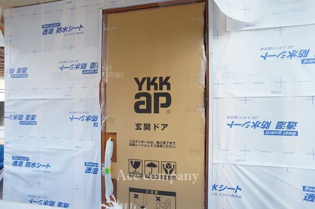 【玄関】 | 平野区西脇1丁目 | 【只今建築中！現地2026年2月13日現在☆】