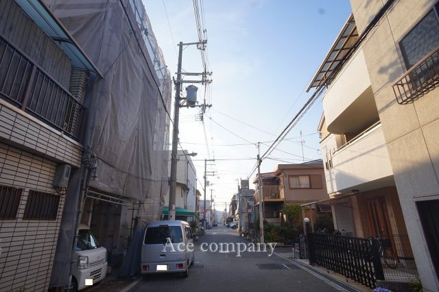 【前面道路含む現地写真】 | 平野区西脇1丁目 | 北西角地！【北側道路幅員約6ｍ×西側道路幅員約4ｍ】