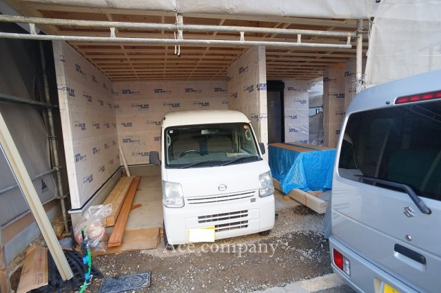 【駐車場】 | 平野区西脇1丁目 | 【只今建築中！現地2026年2月13日現在☆】駐車場2台分！