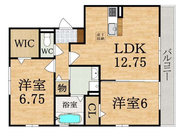 サンドリヨンの間取り