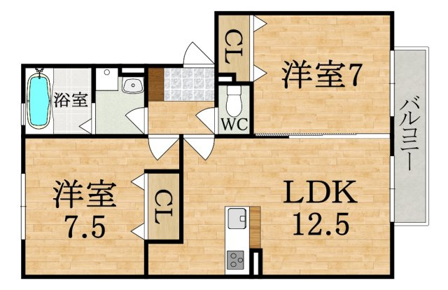 ラキアクアの間取り