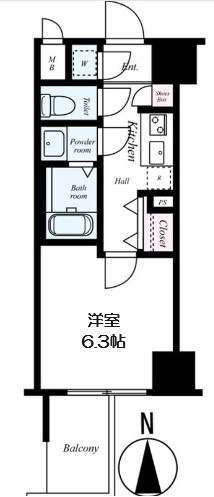 【間取り】 | プレミアムコート谷町4丁目