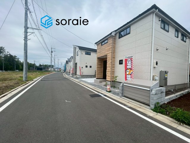 所沢市上安松9期　新築戸建　グレースの前面道路含む現地写真|4/30撮影