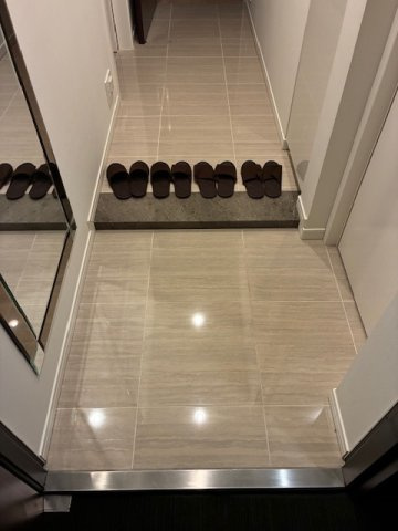 グランドメゾン白金の杜ザ・タワーの玄関