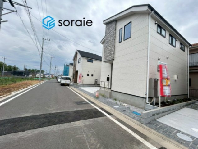 所沢市上安松9期　新築戸建　グレースの前面道路含む現地写真|4/30撮影