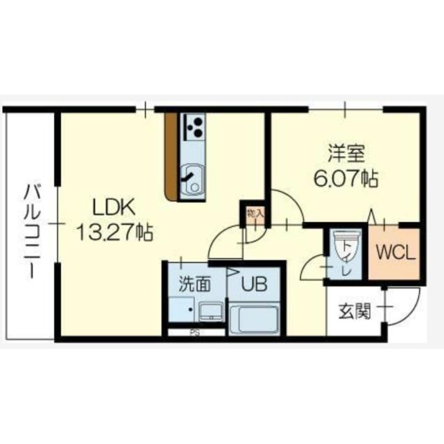 エレアージュ姫路駅南の間取り