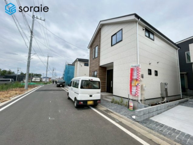 所沢市上安松9期　新築戸建　グレースの前面道路含む現地写真|4/30撮影