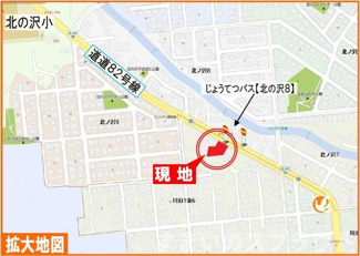 【地図】 | 南区川沿1-6タウンハウス | 現地拡大地図
