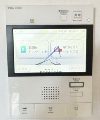 クレヴィスタ亀戸Ⅳのセキュリティ|モニター付きインターホンです。