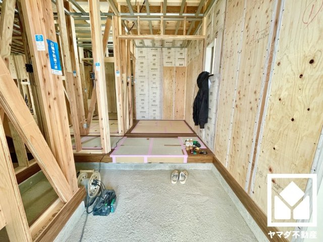 大津市堅田１丁目　3期　4号棟の玄関|3月5日　現地写真更新