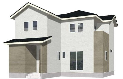 よかタウン　倉敷市上富井（3期）【仲介手数料無料】　の外観パース