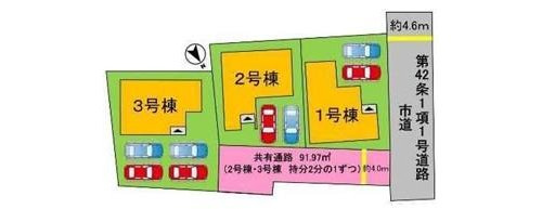 よかタウン　倉敷市上富井（3期）【仲介手数料無料】　の区画図