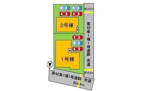 よかタウン　倉敷市船穂町船穂（1期）【仲介手数料無料】　の区画図