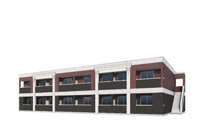 【外観】 | 仮称）大堀町アパート新築工事 | 外観写真（昼）