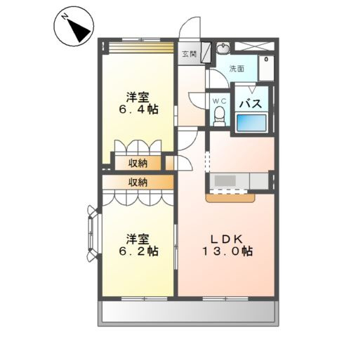 グローリアス・キャッスルⅡの間取り