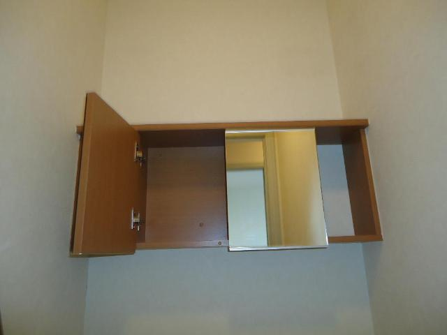 サンヴィレッジ　Ⅰの収納|トイレ収納（鏡付）