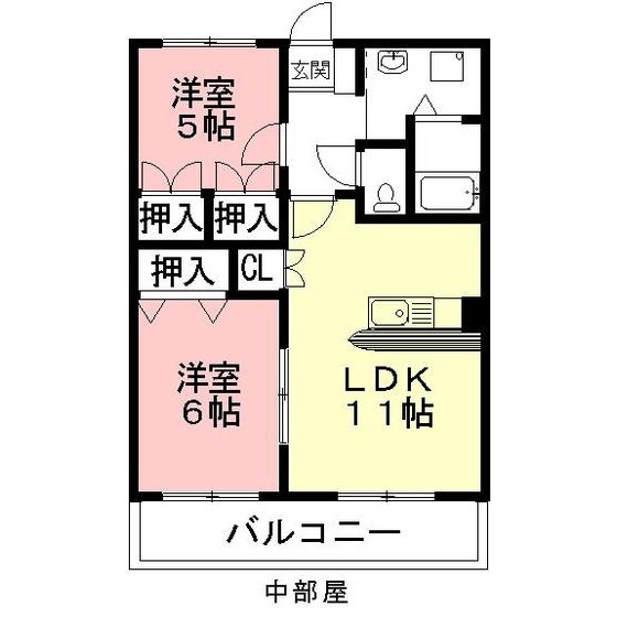ＳｕｎｎｙＣｏｕｒｔ城東の間取り