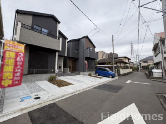 厚木市南町新築戸建て　3期2号棟の前面道路含む現地写真|前面道路含む現地写真です。
