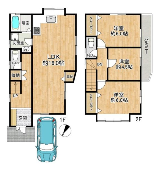 【間取り】 | 垂水区千鳥が丘1丁目　中古戸建