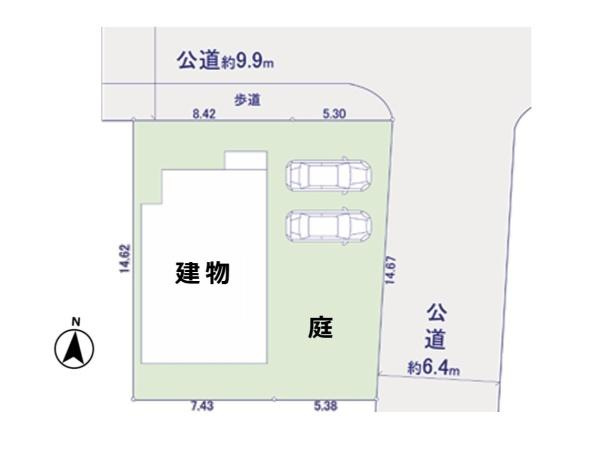 横浜市栄区犬山町の新築一戸建の区画図