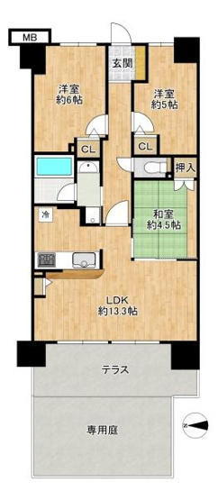 【間取り】 | ヴォックスシティ　中古マンション