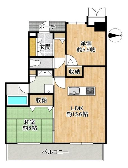 【間取り】 | ローレルスクエア住道サンタワー　中古マンション