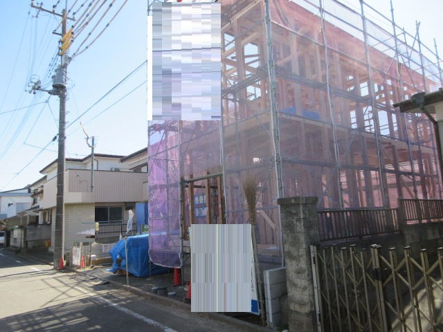 【仲介手数料無料】新築戸建　深谷市岡里7-15（全1棟）の前面道路含む現地写真