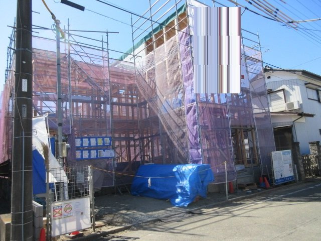 【仲介手数料無料】新築戸建　深谷市岡里7-15（全1棟）の前面道路含む現地写真