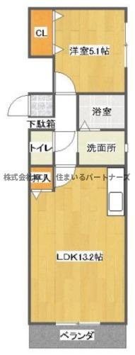 DC.フラットの間取り