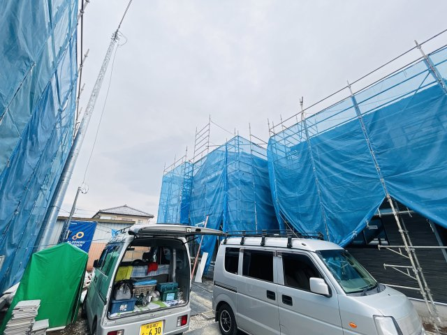 【外観】 | 新築　前橋市龍蔵寺町　Blooming　Garden　2号棟 | 現地写真　2026年5月完成予定！類似物件のご内覧等、お気軽にお問合せください♪　							
　							
