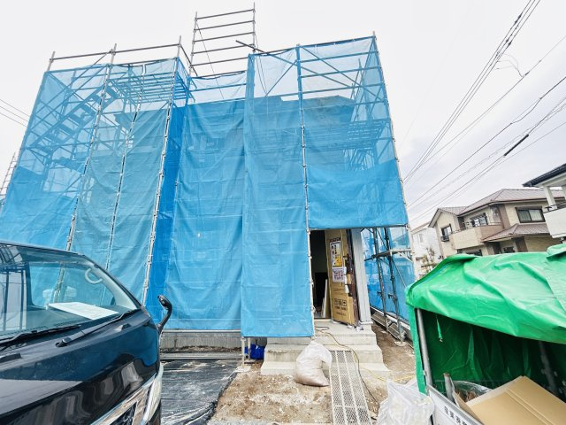 【外観】 | 新築　前橋市龍蔵寺町　Blooming　Garden　3号棟 | 現地写真　2026年5月完成予定！類似物件のご内覧等、お気軽にお問合せください♪　							
　							
