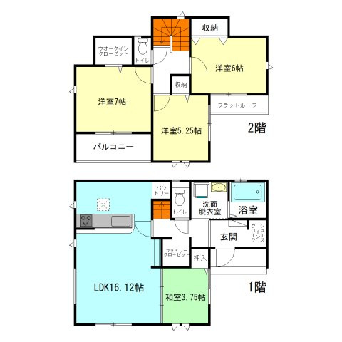 【間取り】 | グラファーレ前橋市昭和町ー① | 玄関には嬉しいシューズインクローク完備！
家族で使えるファミリークローゼット付き！