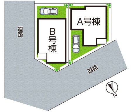 神戸市西区南別府　新築一戸建ての区画図|全2区画
