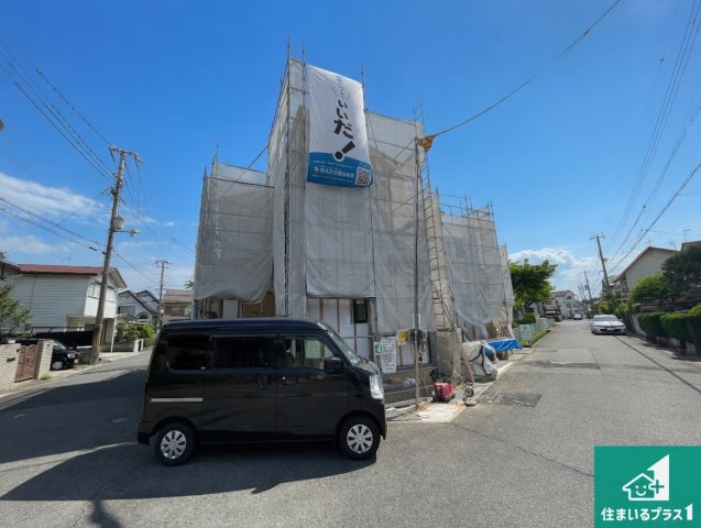 神戸市西区南別府　新築一戸建ての前面道路含む現地写真|周辺は落ち着いた街並みの住宅地！子育てがしやすい住環境です！まだ未完成ですが、現地でしかわからない事もございます。是非一度ご覧ください。