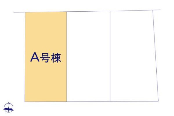 土橋2丁目　新築戸建の区画図|【区画図】