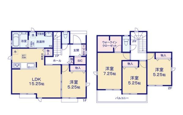 土橋2丁目　新築戸建の間取り