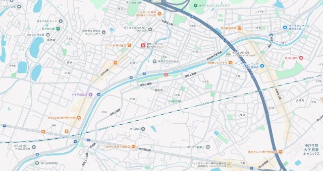 神戸市西区南別府　新築一戸建ての地図
