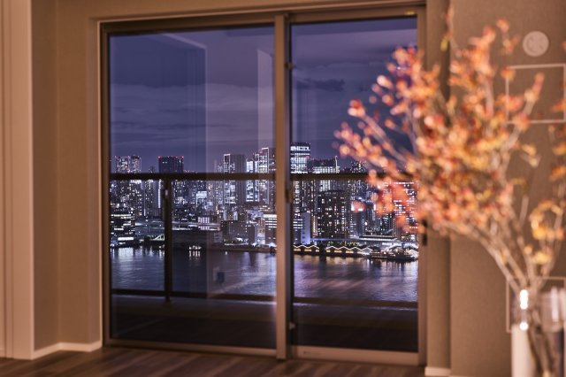 SKY DUO SUN VILLAGE T棟  34階の展望|オーシャンビュー、レインボーブリッジ・富士山・東京タワーを望む眺望です。