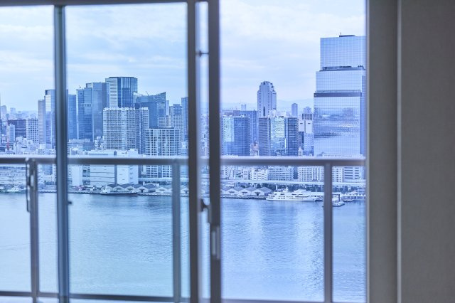 SKY DUO SUN VILLAGE T棟  34階の展望|オーシャンビュー、レインボーブリッジ・富士山・東京タワーを望む眺望です。