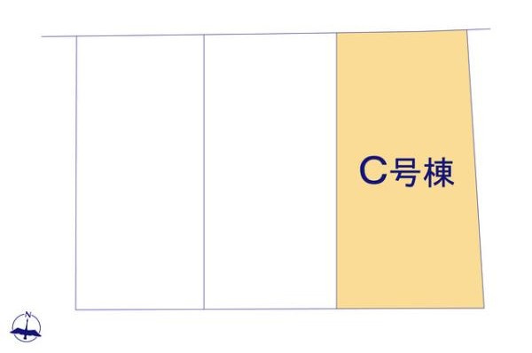 土橋2丁目　新築戸建の区画図|【区画図】
