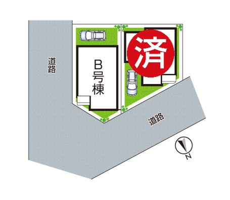 神戸市西区南別府　新築一戸建ての区画図|全2区画