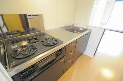 【キッチン】 | レオネクストグレースクレストⅢ | ガスコンロ
